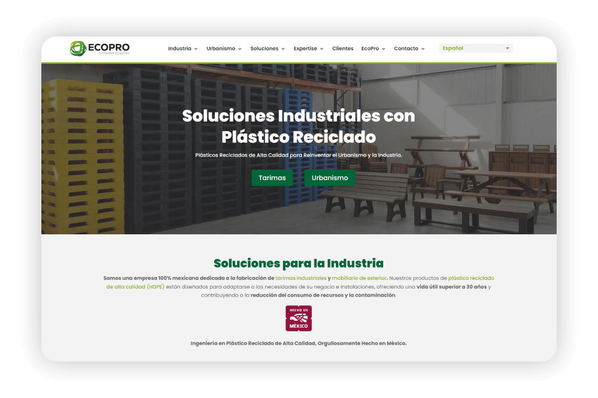 EcoPro México: website