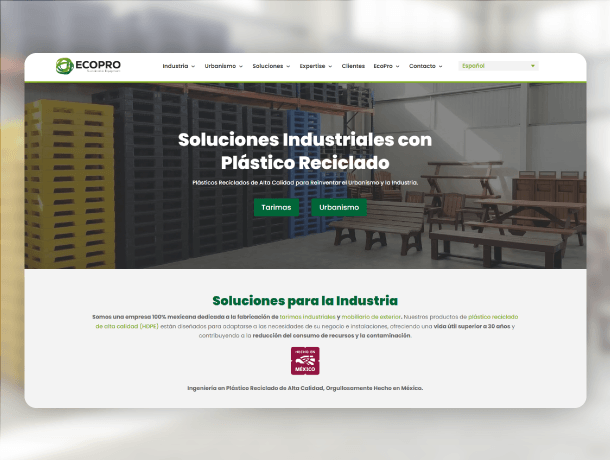 EcoPro México: B2B corporate website