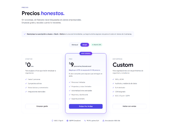 Pricing and final CTA